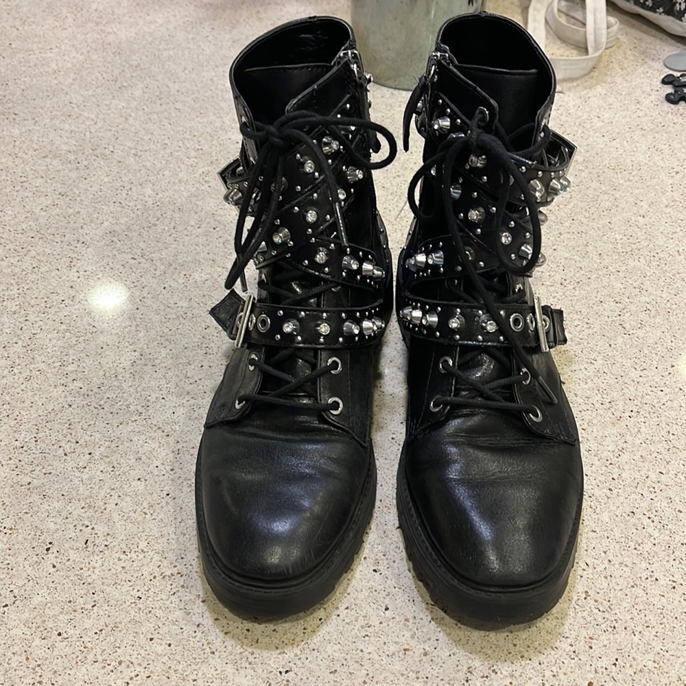 Zara leather boots